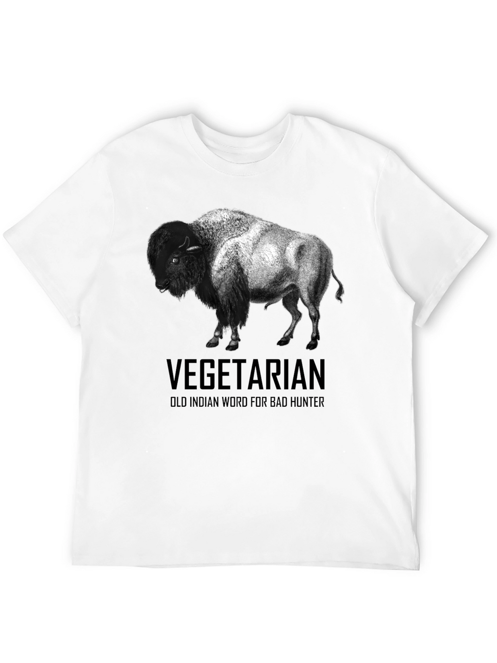 Vegetarian Bison T-Shirt - Funny Graphic Tee