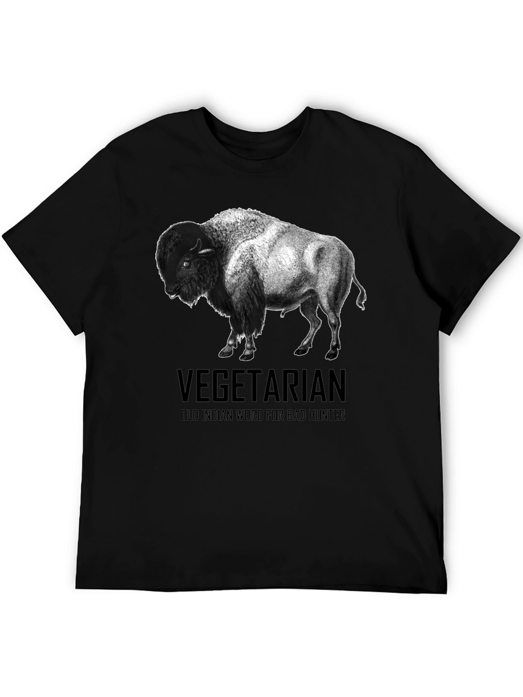 Vegetarian Bison T-Shirt - Funny Graphic Tee