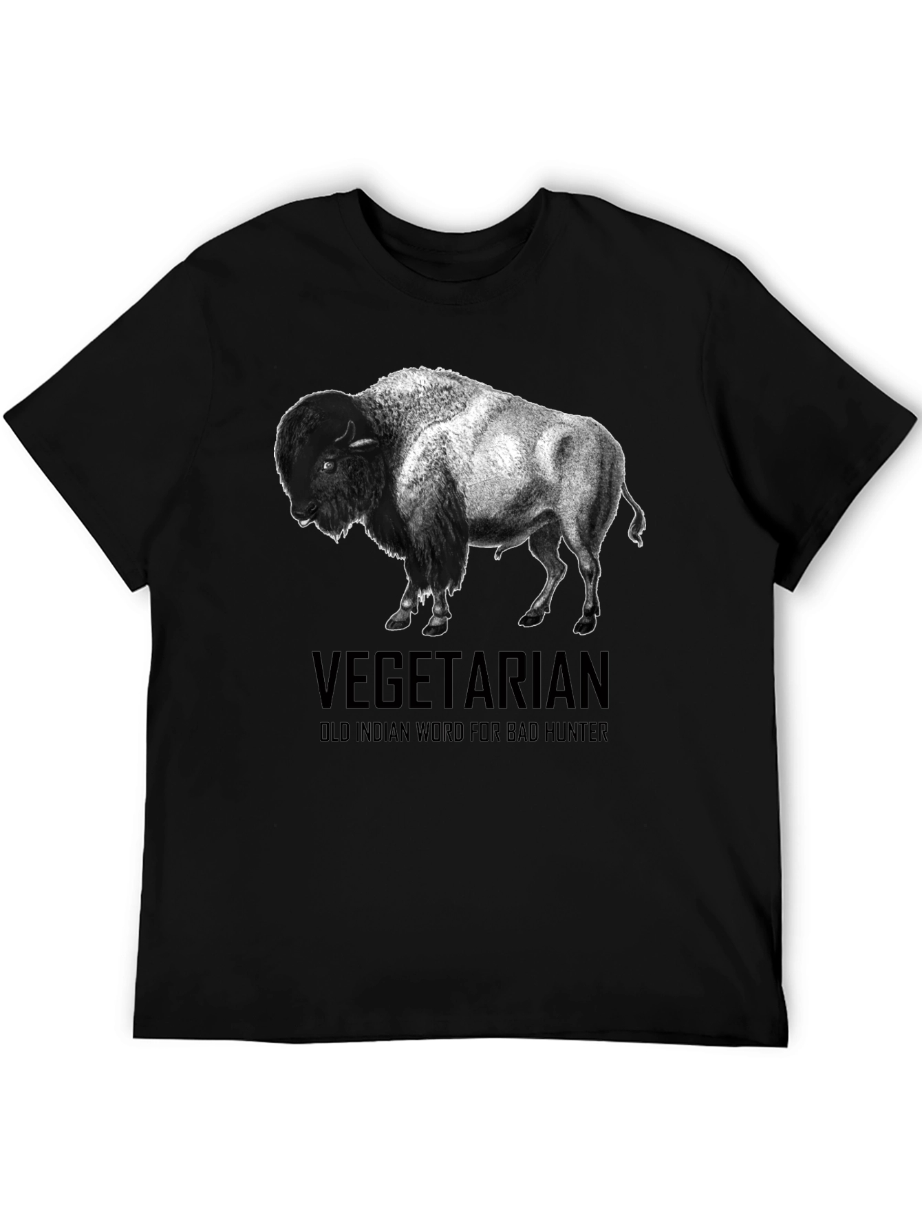 Vegetarian Bison T-Shirt - Funny Graphic Tee