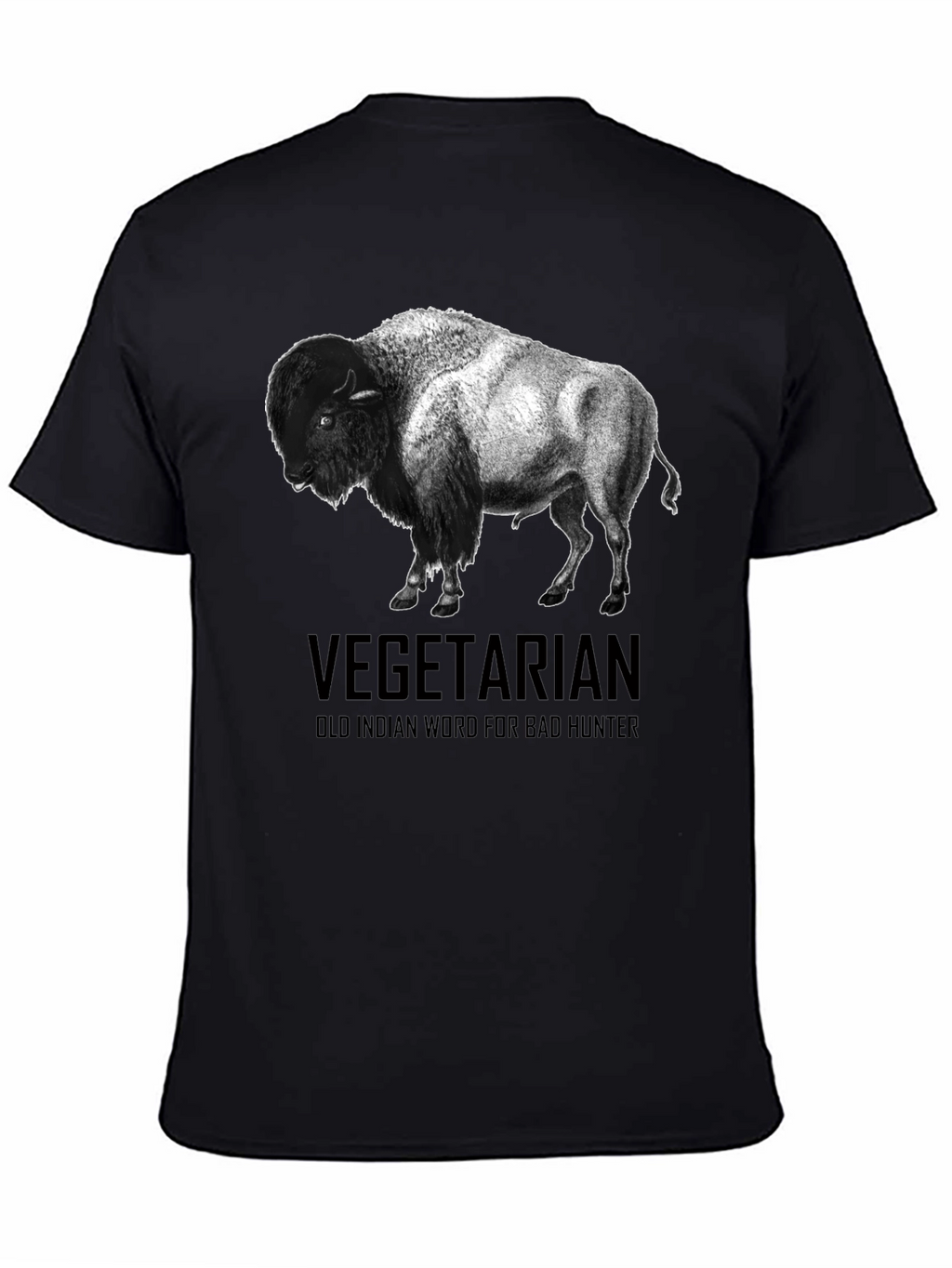 Vegetarian Bison T-Shirt - Funny Graphic Tee