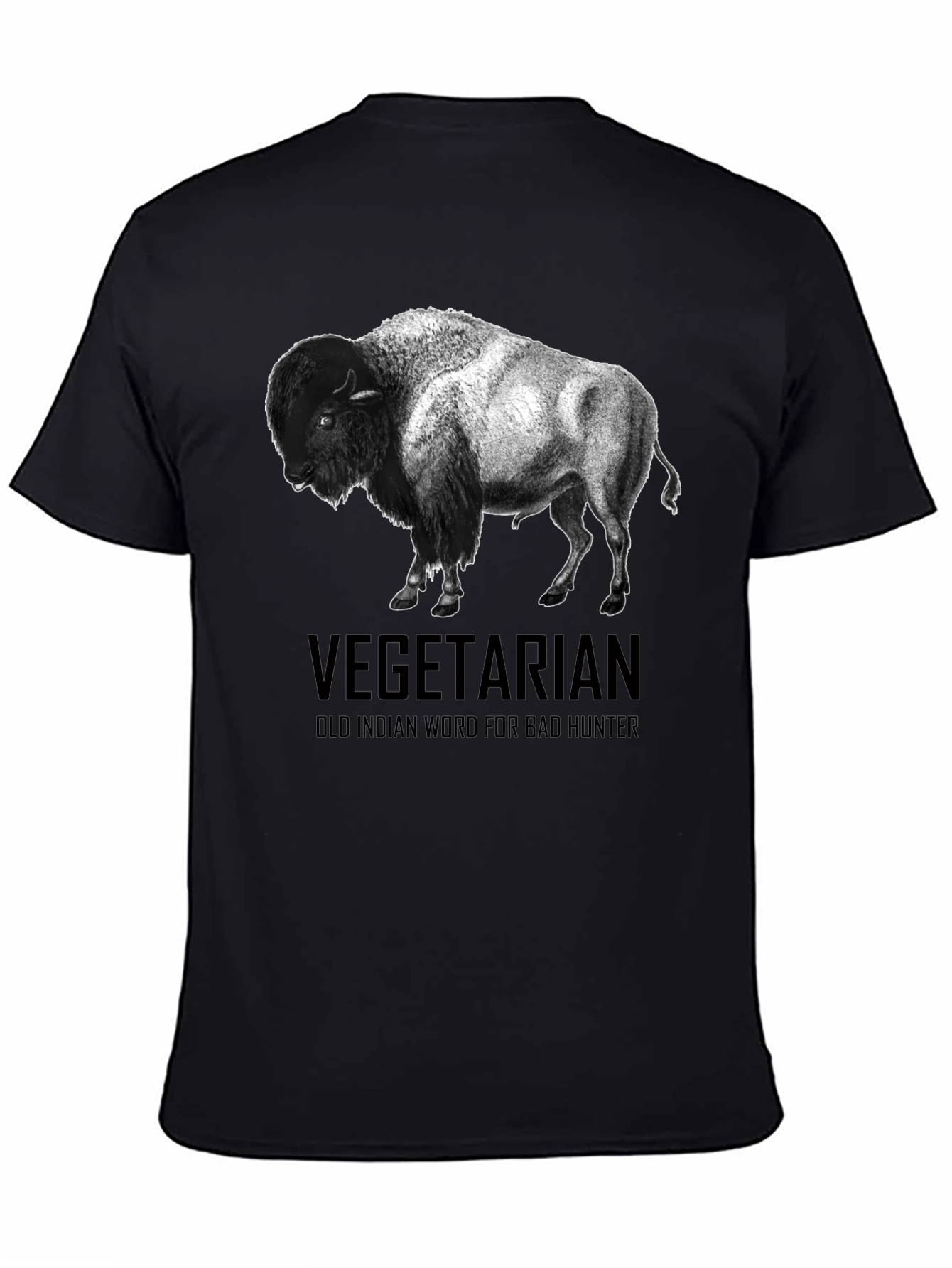 Vegetarian Bison T-Shirt - Funny Graphic Tee