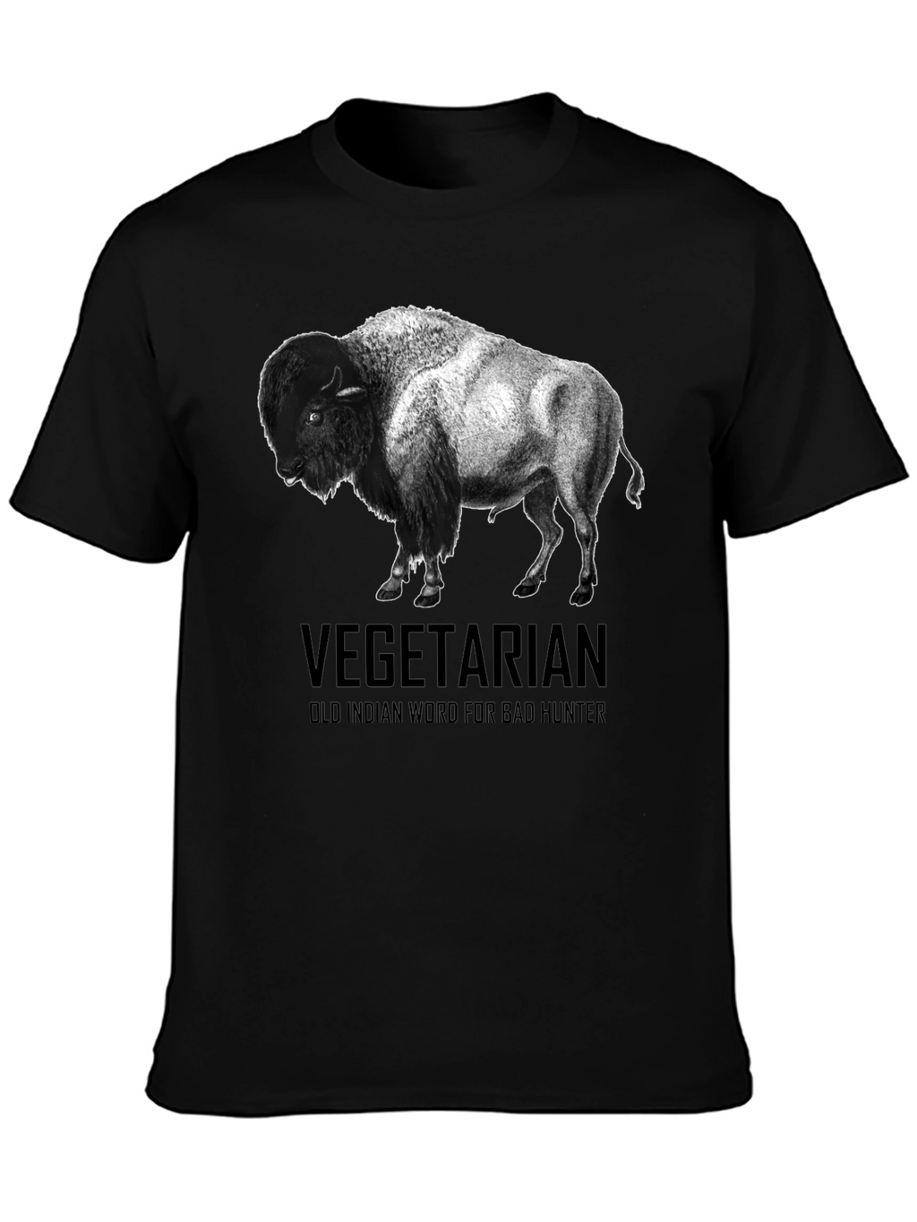 Vegetarian Bison T-Shirt - Funny Graphic Tee