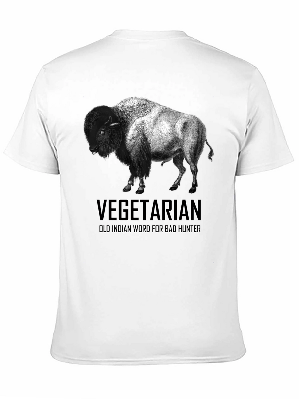 Vegetarian Bison T-Shirt - Funny Graphic Tee