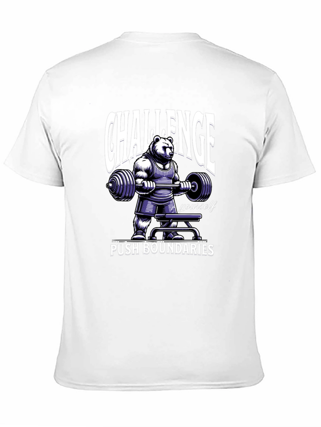Challenge Yourself Bear Graphic T-Shirt