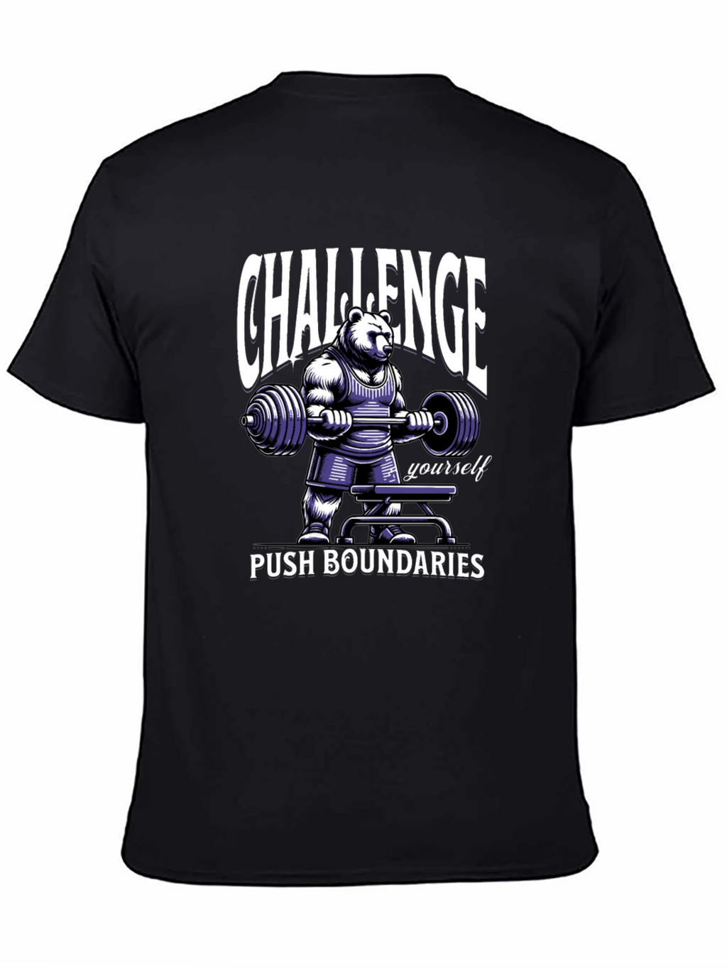 Challenge Yourself Bear Graphic T-Shirt