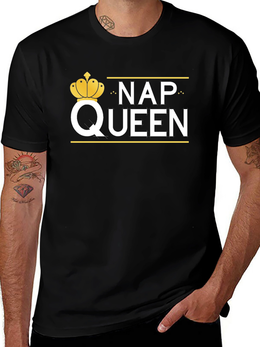 Nap Queen Graphic Tee - Black