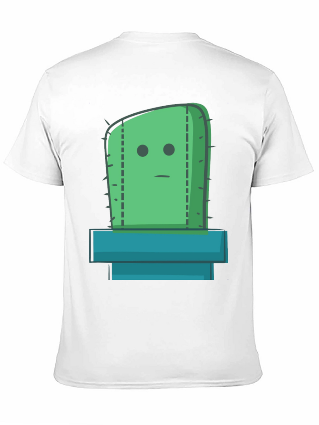 Cactus Graphic Tee - Black Cotton Casual Shirt