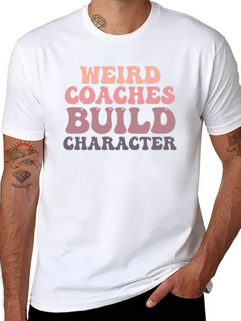 Weird Coaches Build Character Graphic Tee