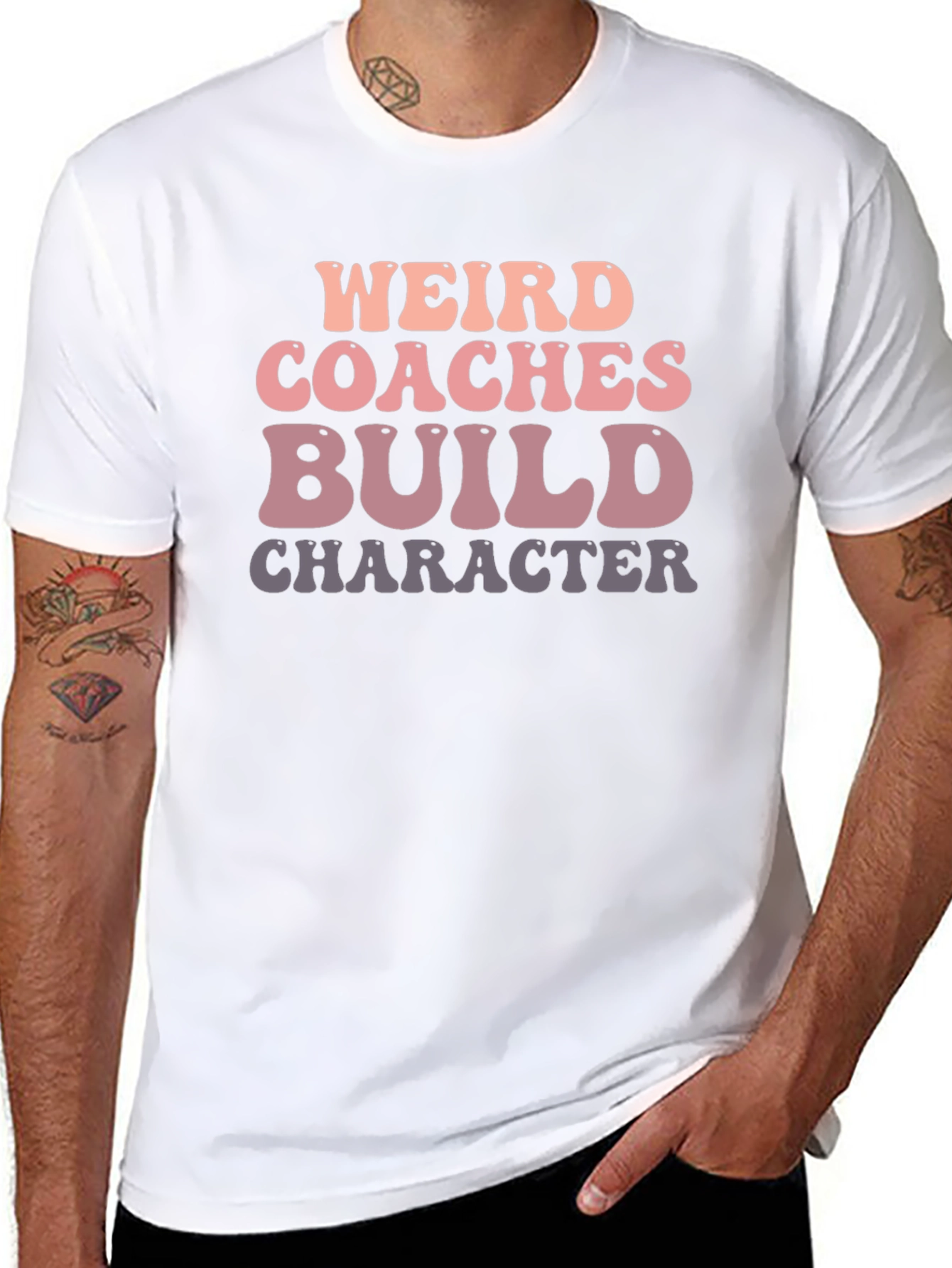 Weird Coaches Build Character Graphic Tee