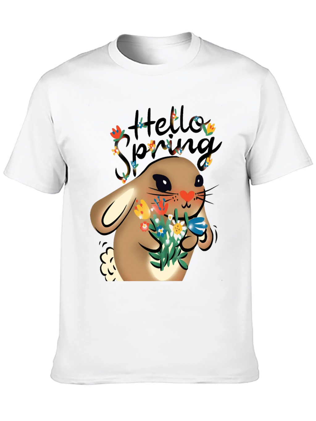 Hello Spring Easter Bunny T-Shirt