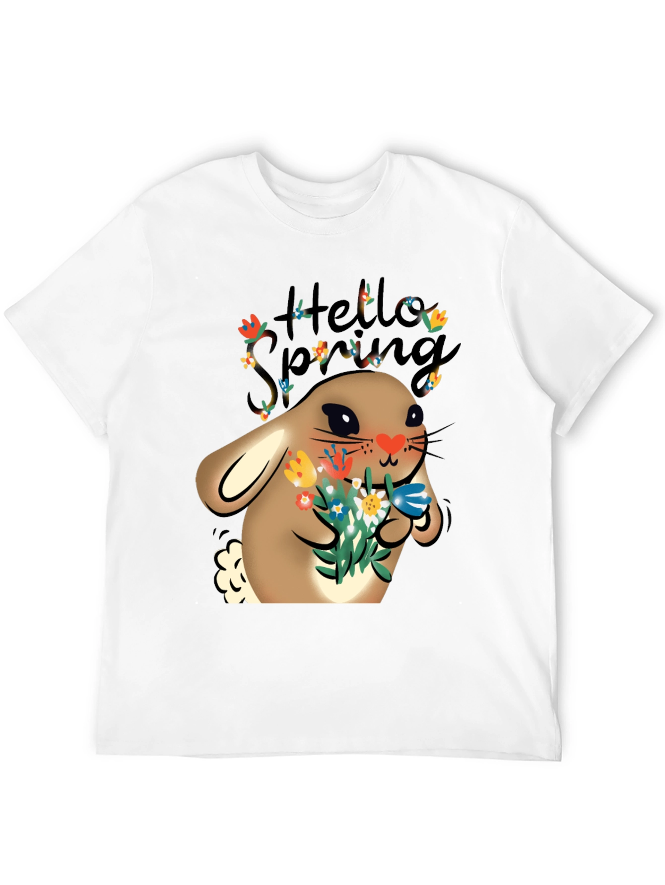 Hello Spring Easter Bunny T-Shirt