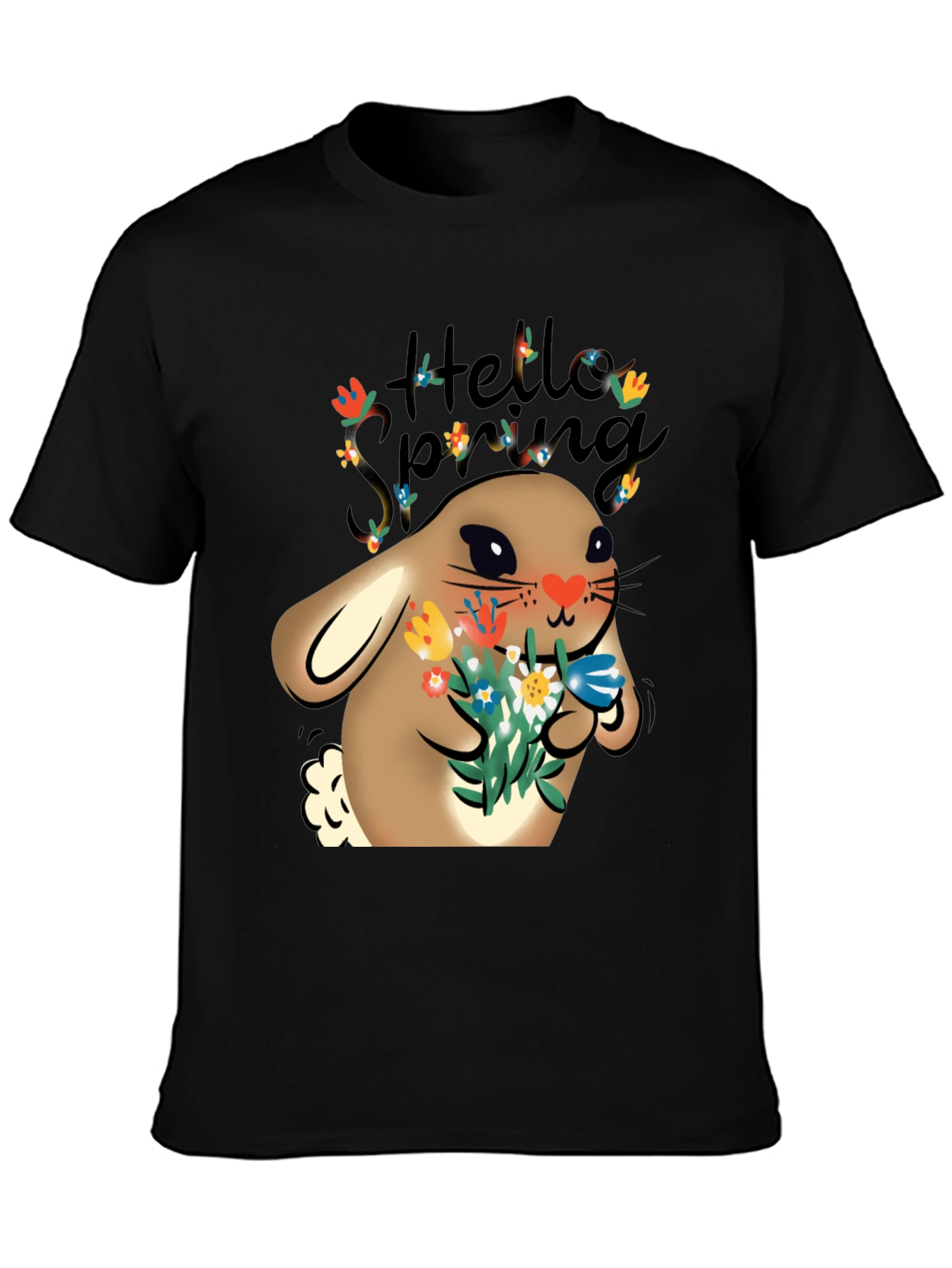 Hello Spring Easter Bunny T-Shirt
