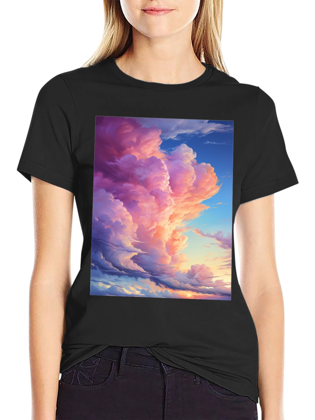 Dreamy Sky T-Shirt - Artistic Cloudscape Design