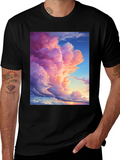 Dreamy Sky T-Shirt - Artistic Cloudscape Design