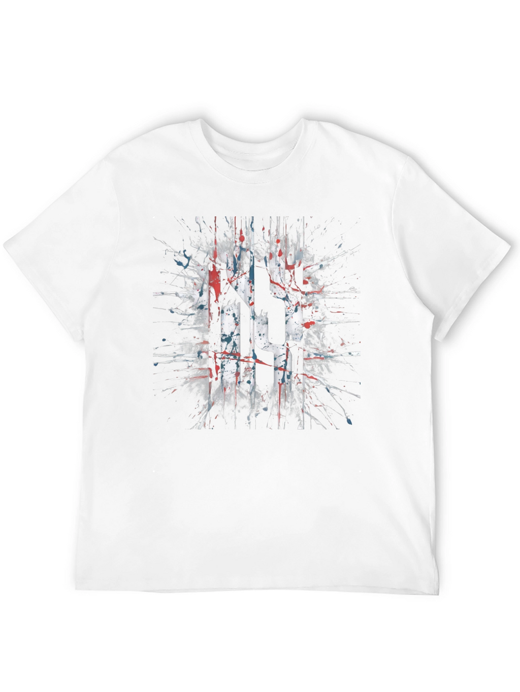 Abstract Splatter Graphic T-Shirt