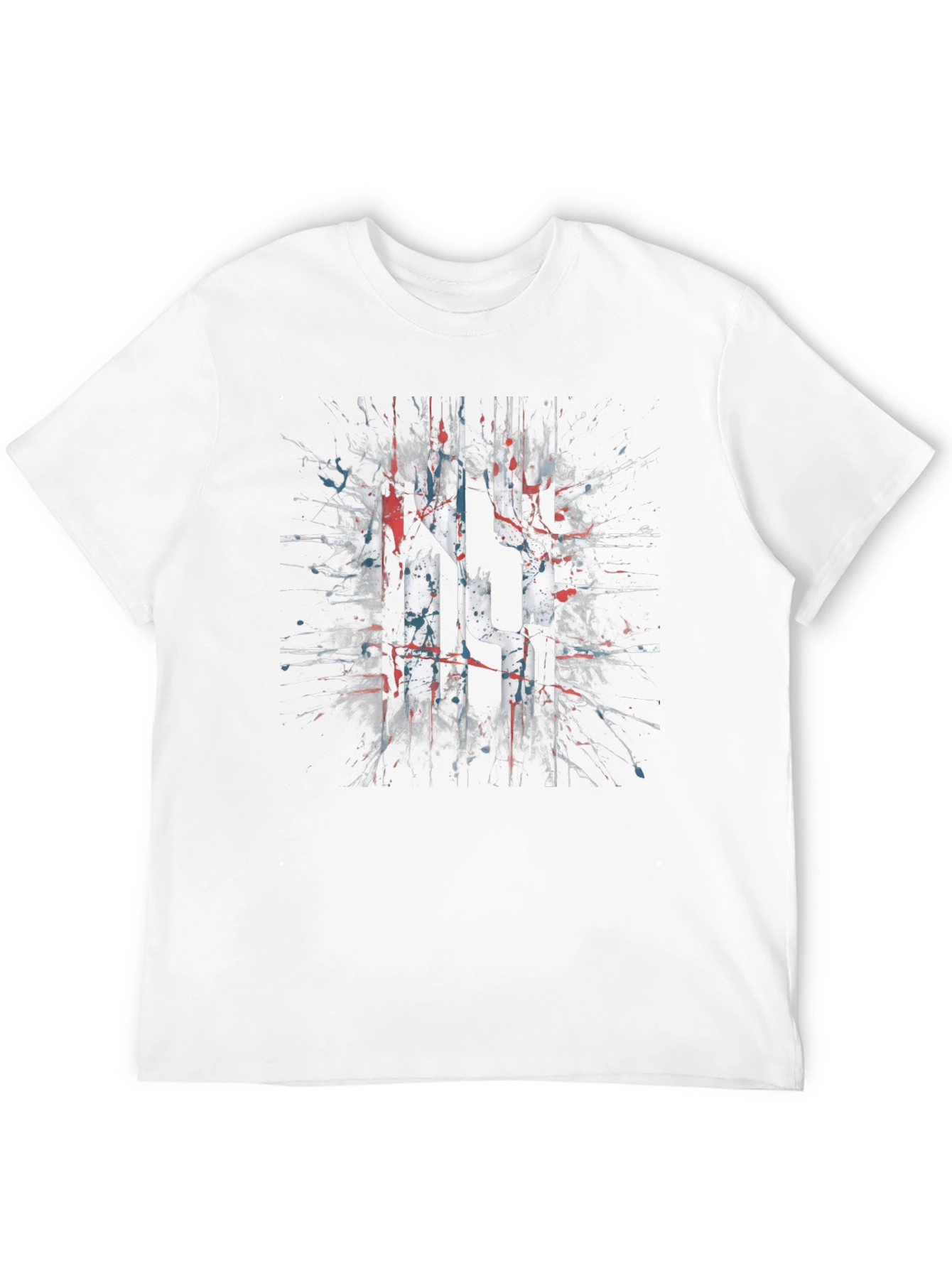 Abstract Splatter Graphic T-Shirt
