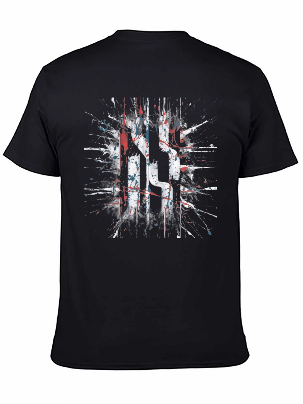 Abstract Splatter Graphic T-Shirt