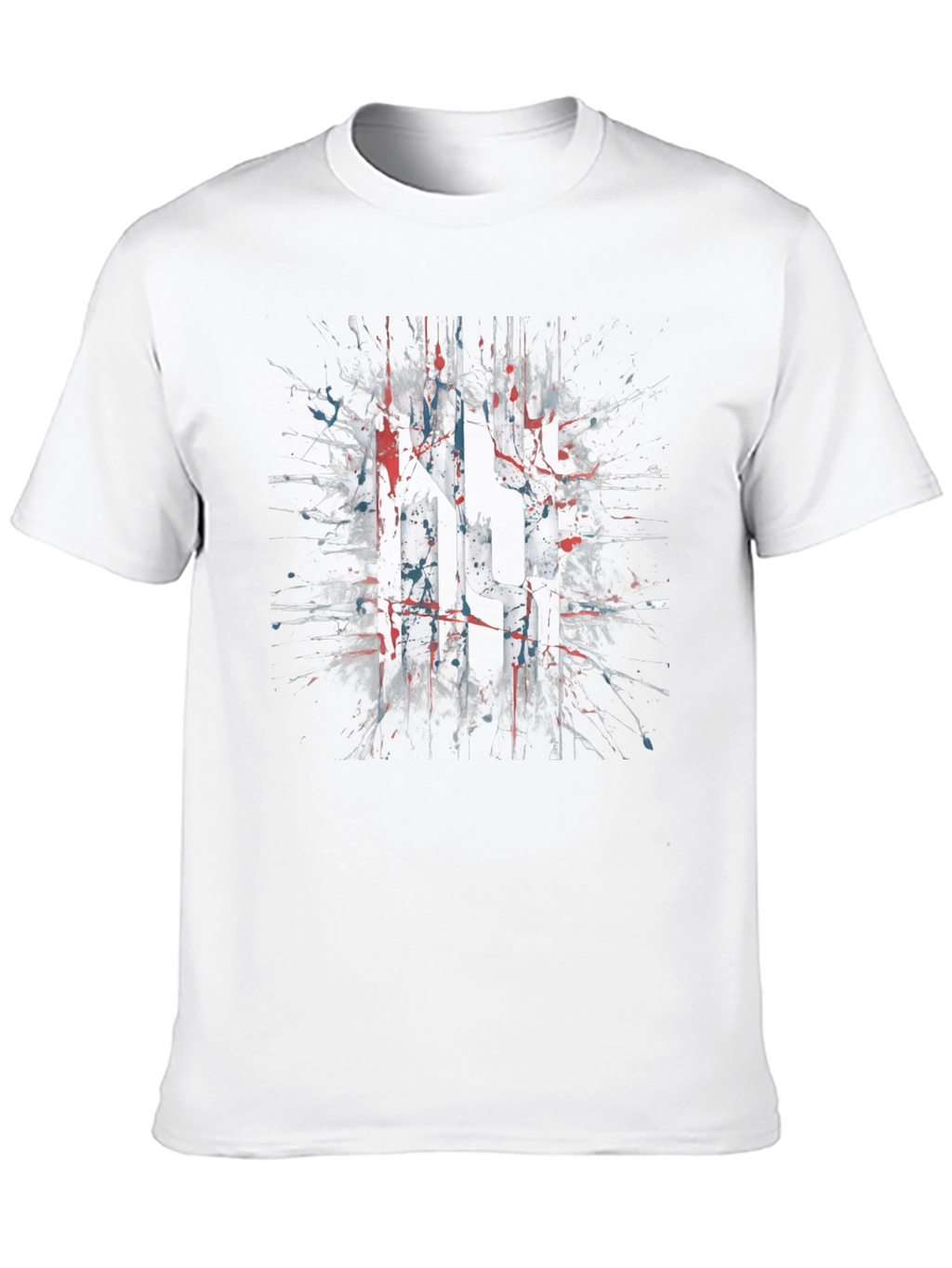 Abstract Splatter Graphic T-Shirt
