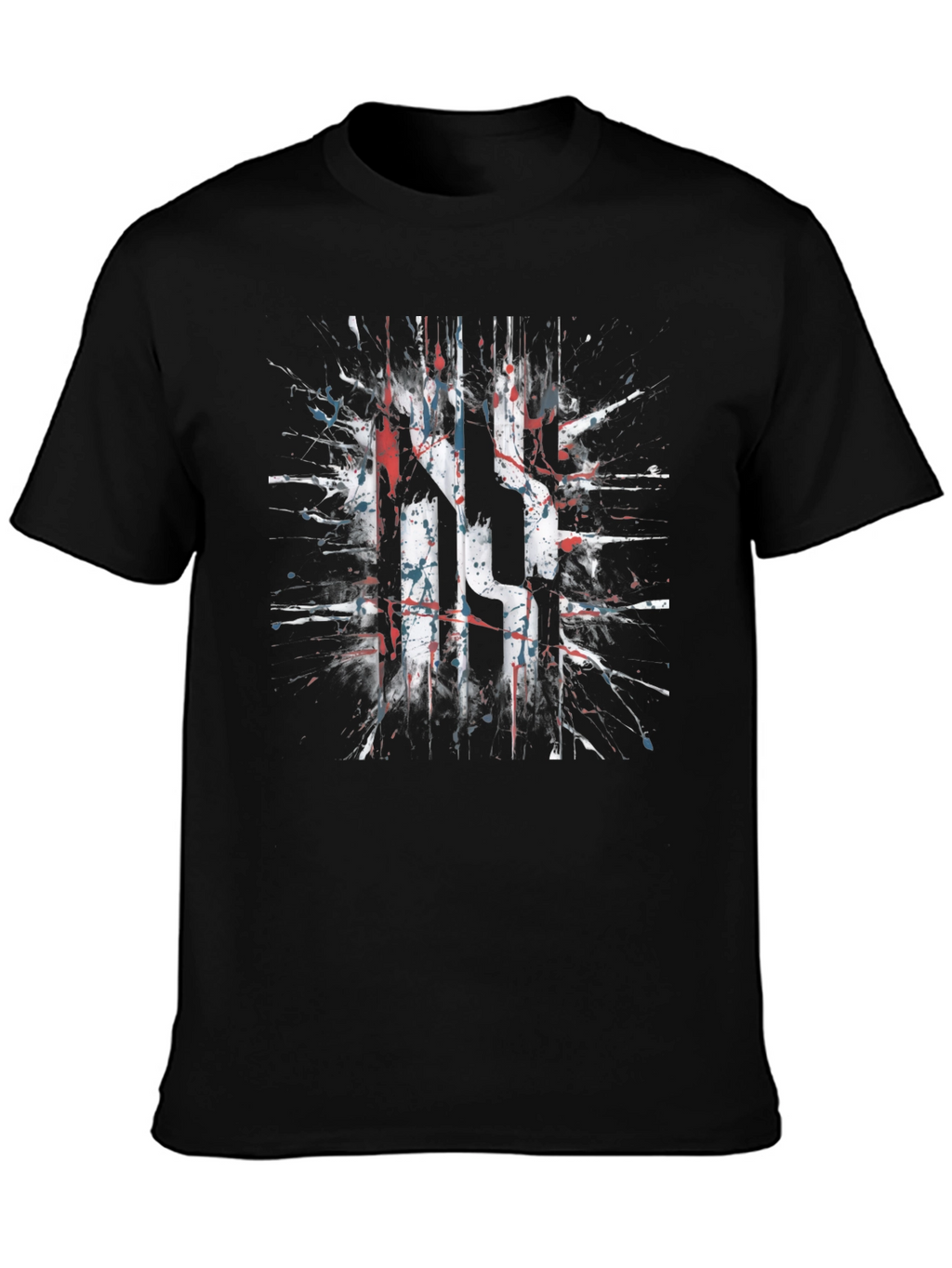 Abstract Splatter Graphic T-Shirt
