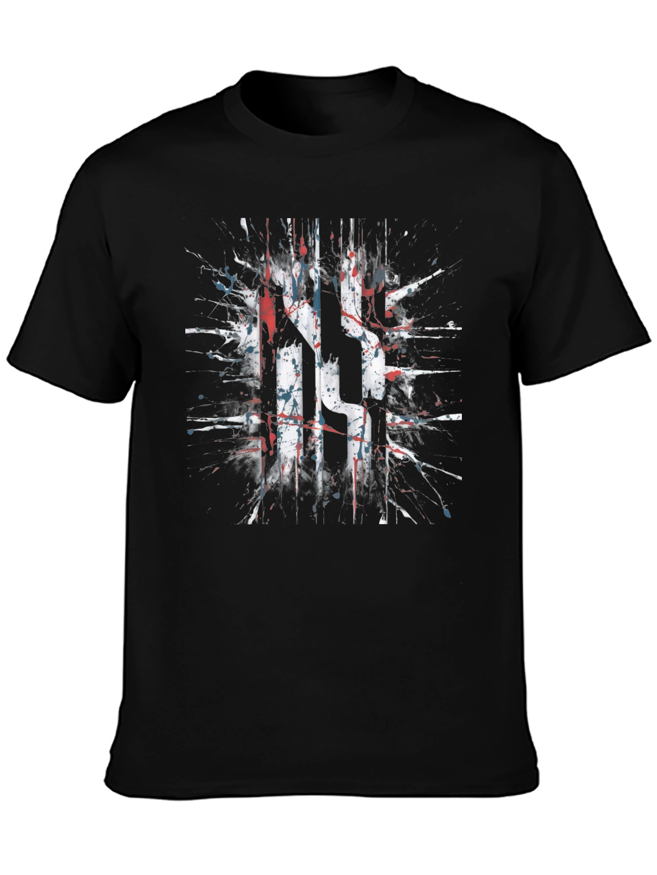 Abstract Splatter Graphic T-Shirt