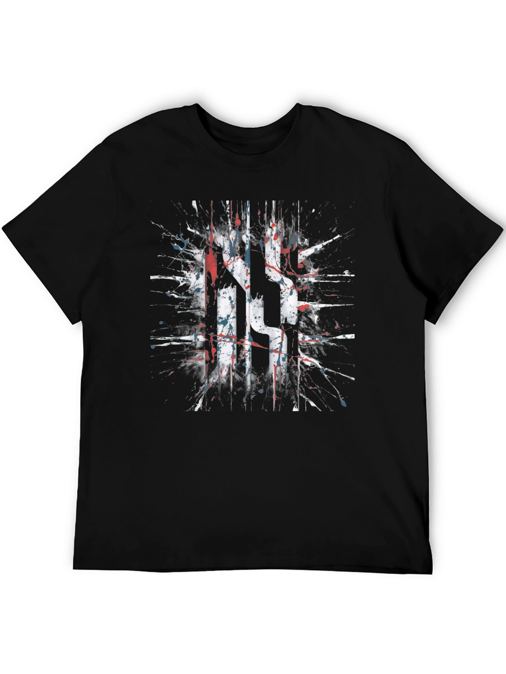 Abstract Splatter Graphic T-Shirt