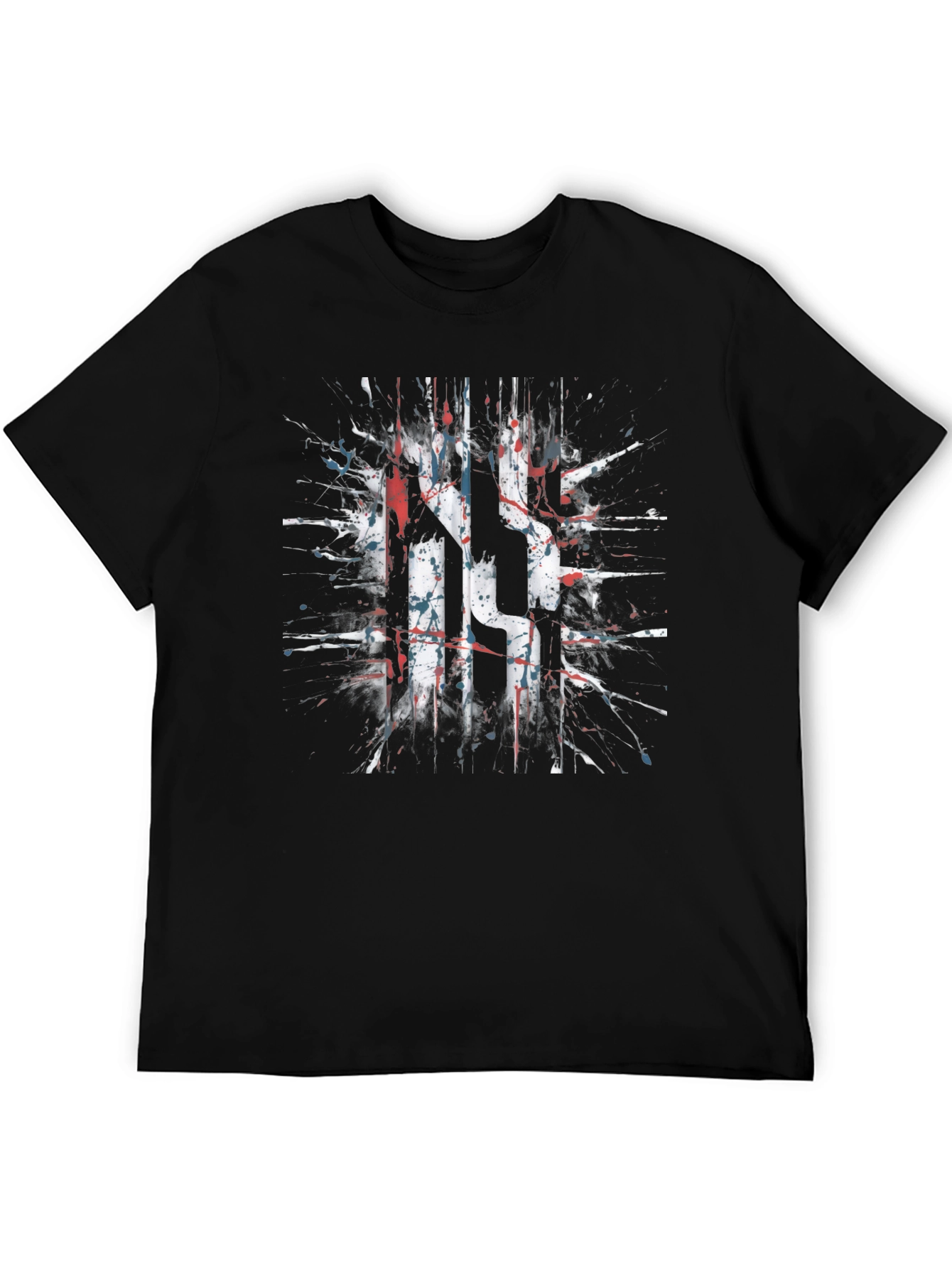 Abstract Splatter Graphic T-Shirt