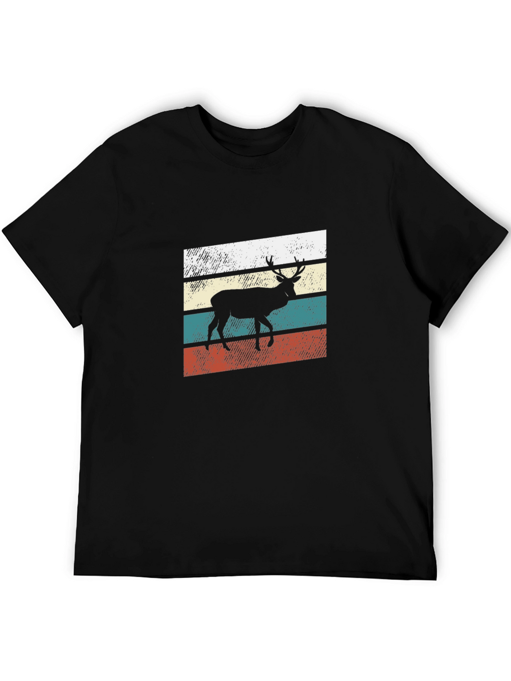 Retro Deer Graphic T-Shirt
