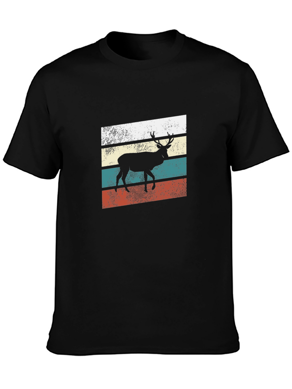Retro Deer Graphic T-Shirt