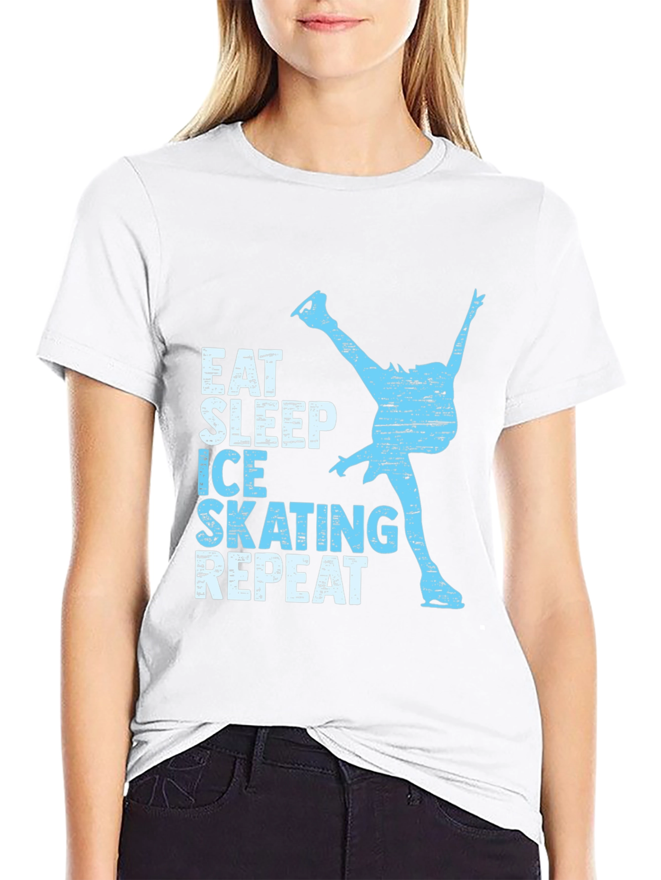 Eat Sleep Ice Skating Repeat T-Shirt