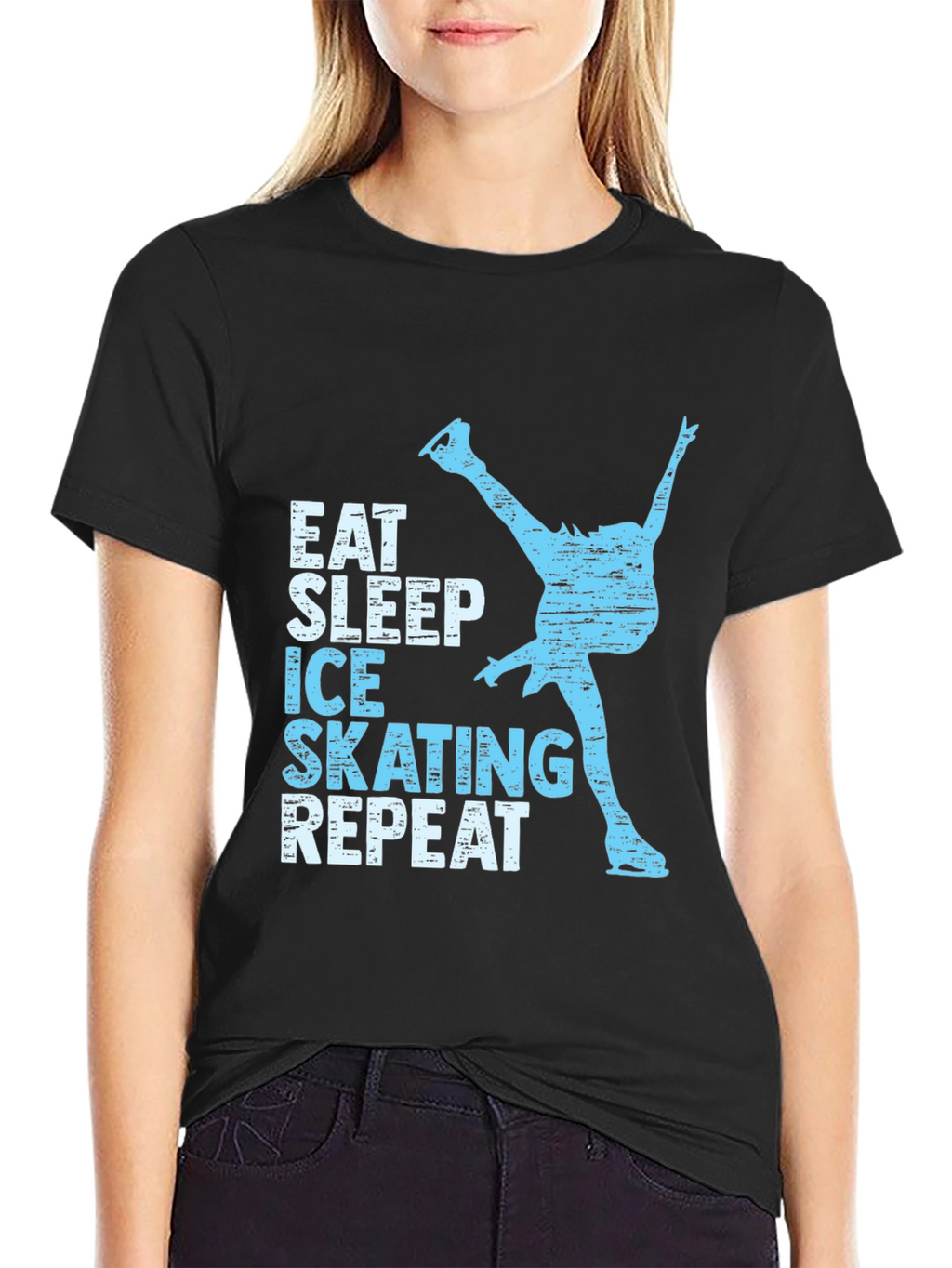 Eat Sleep Ice Skating Repeat T-Shirt