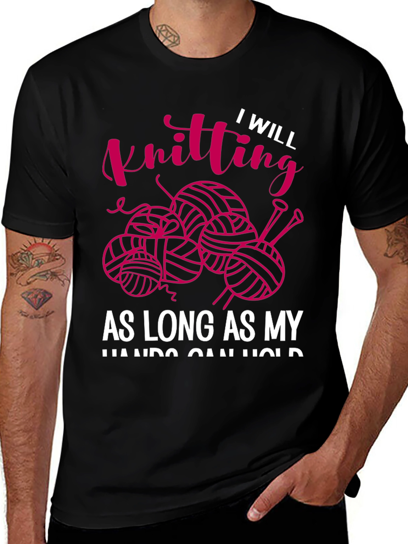 I Will Knitting T-Shirt