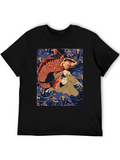 Koi Fish & Samurai T-Shirt - Graphic Tee