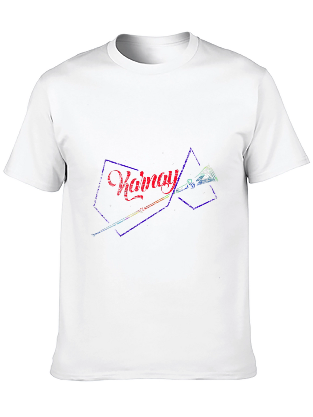 Stylish Black T-Shirt with Abstract Design