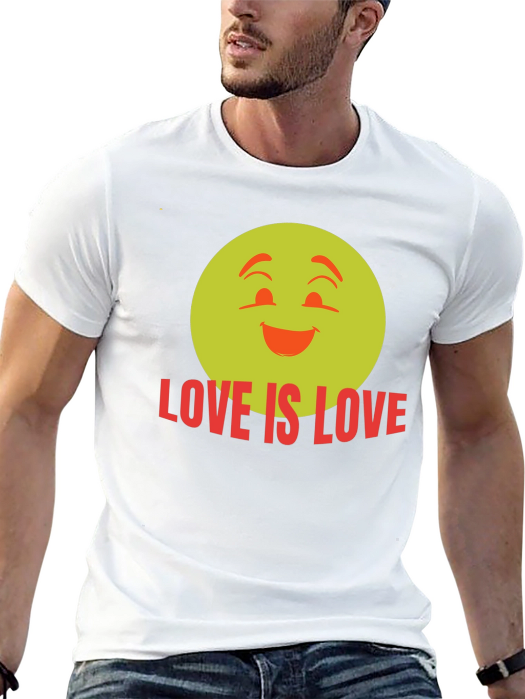 Love Is Love Emoji Graphic Tee