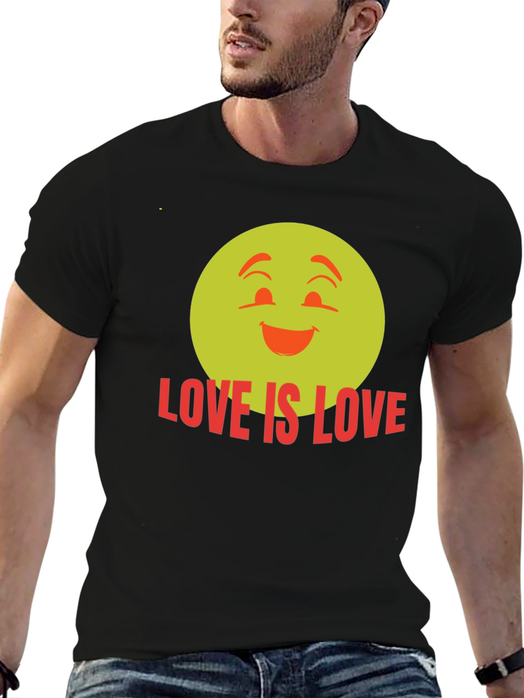 Love Is Love Emoji Graphic Tee