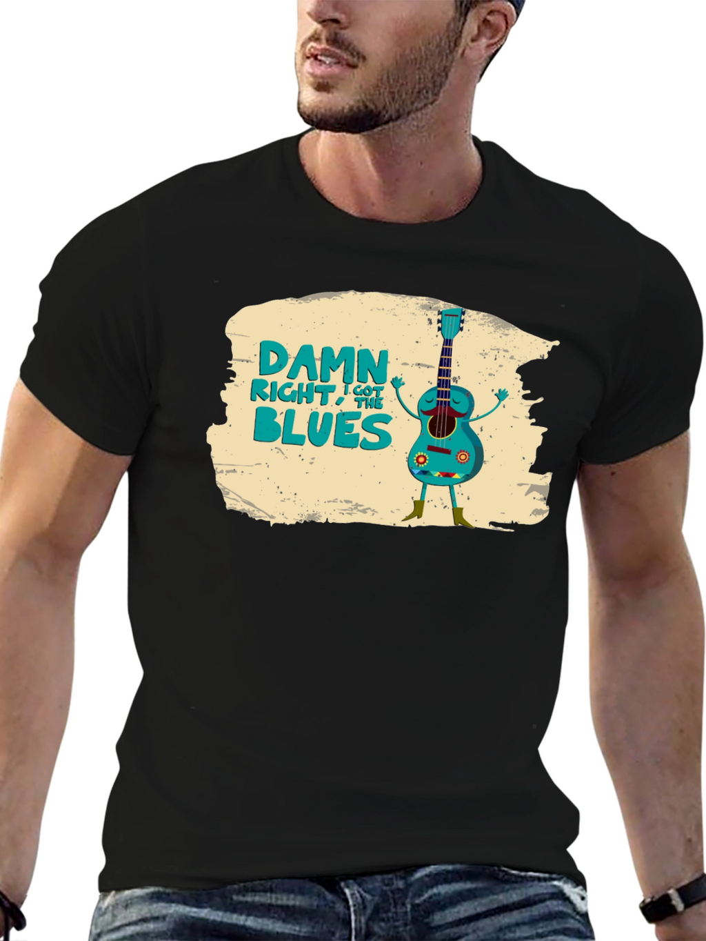 Damn Right I Got the Blues Graphic T-Shirt