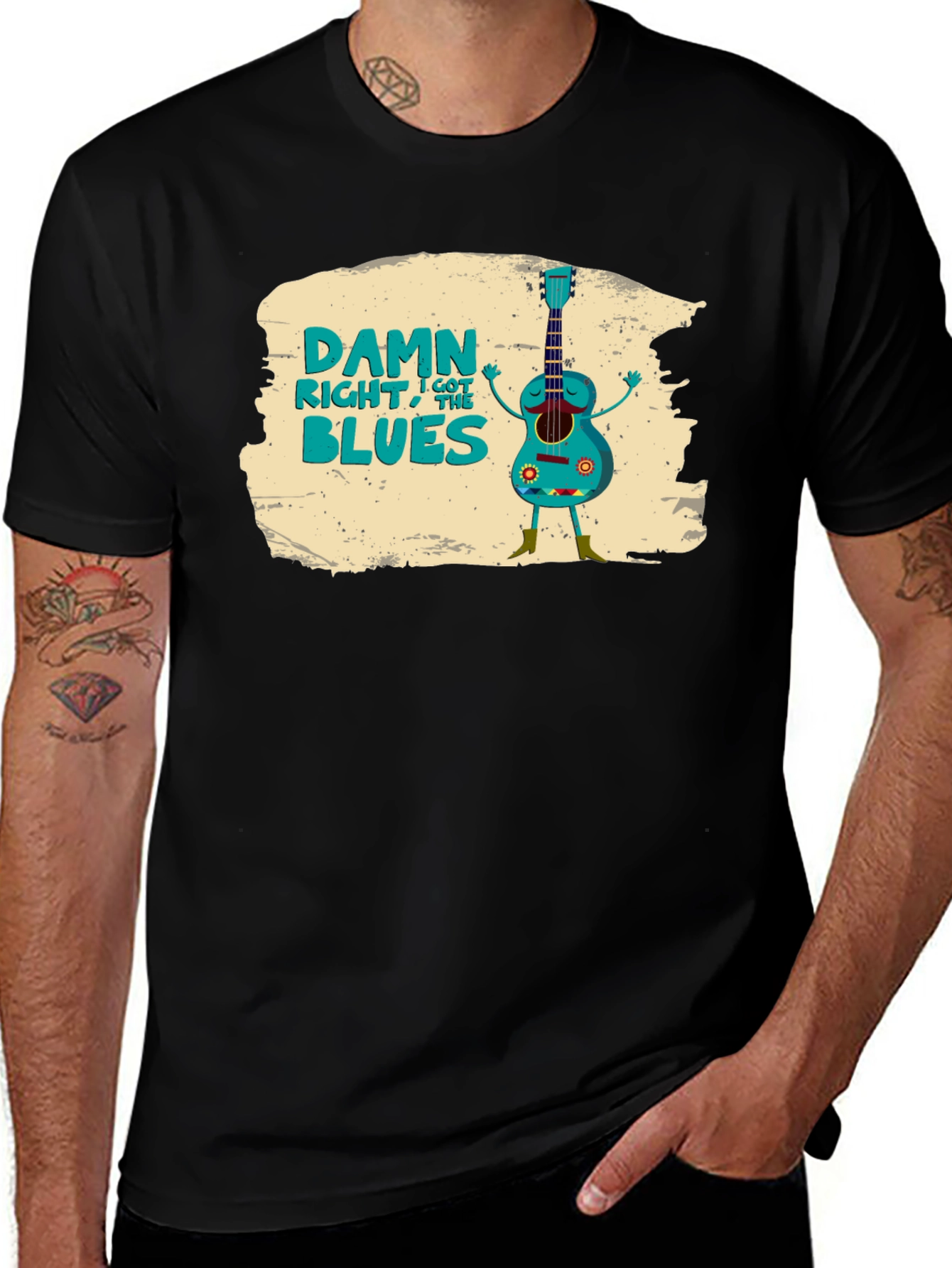 Damn Right I Got the Blues Graphic T-Shirt
