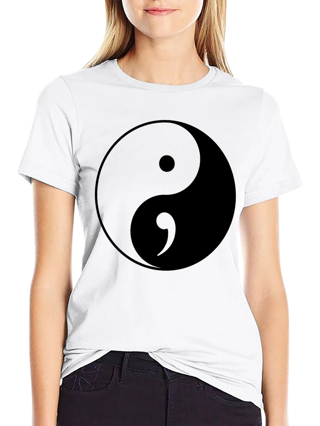 Yin Yang Graphic Tee - Balance and Style