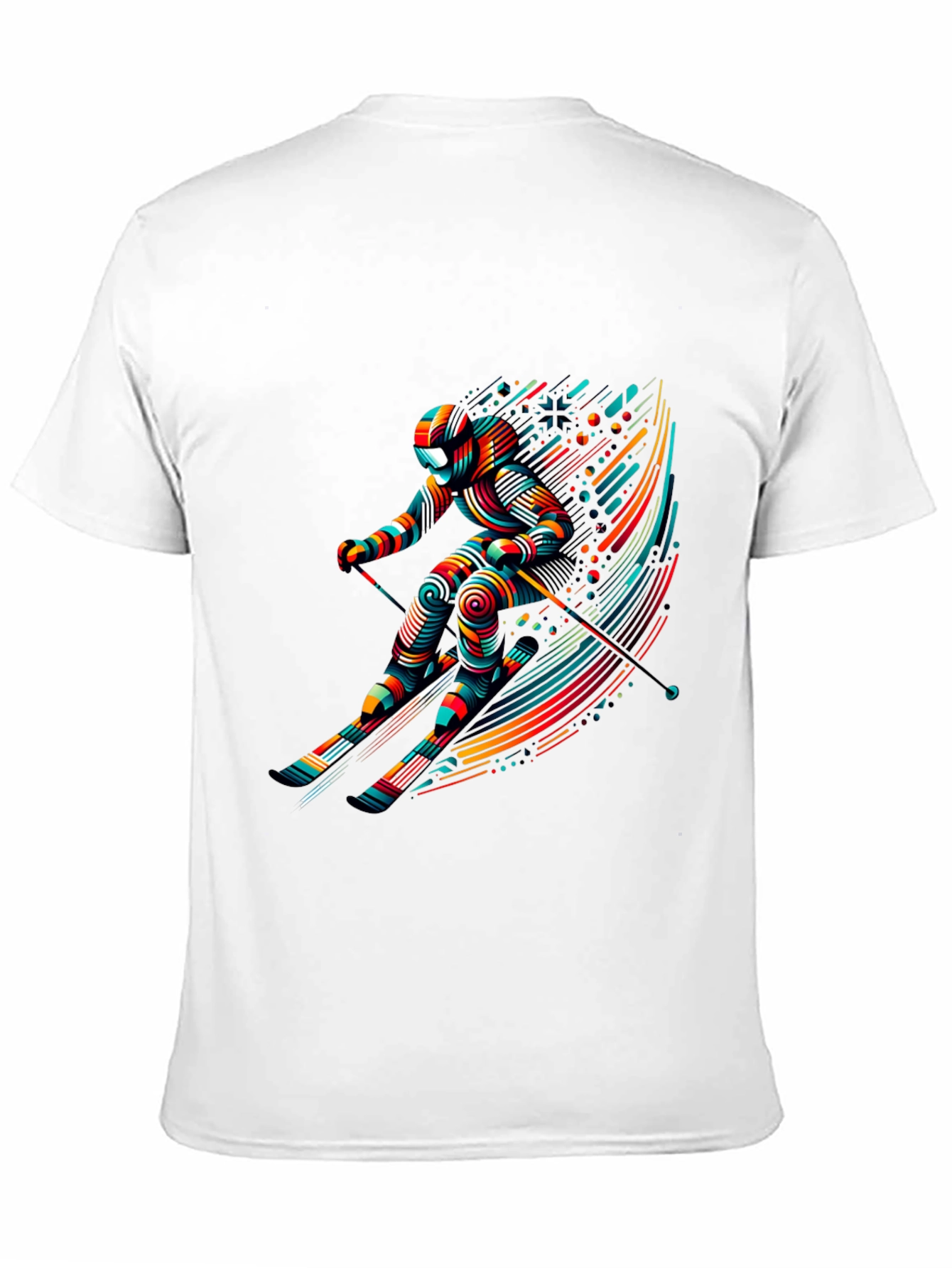 Abstract Skier Graphic Tee