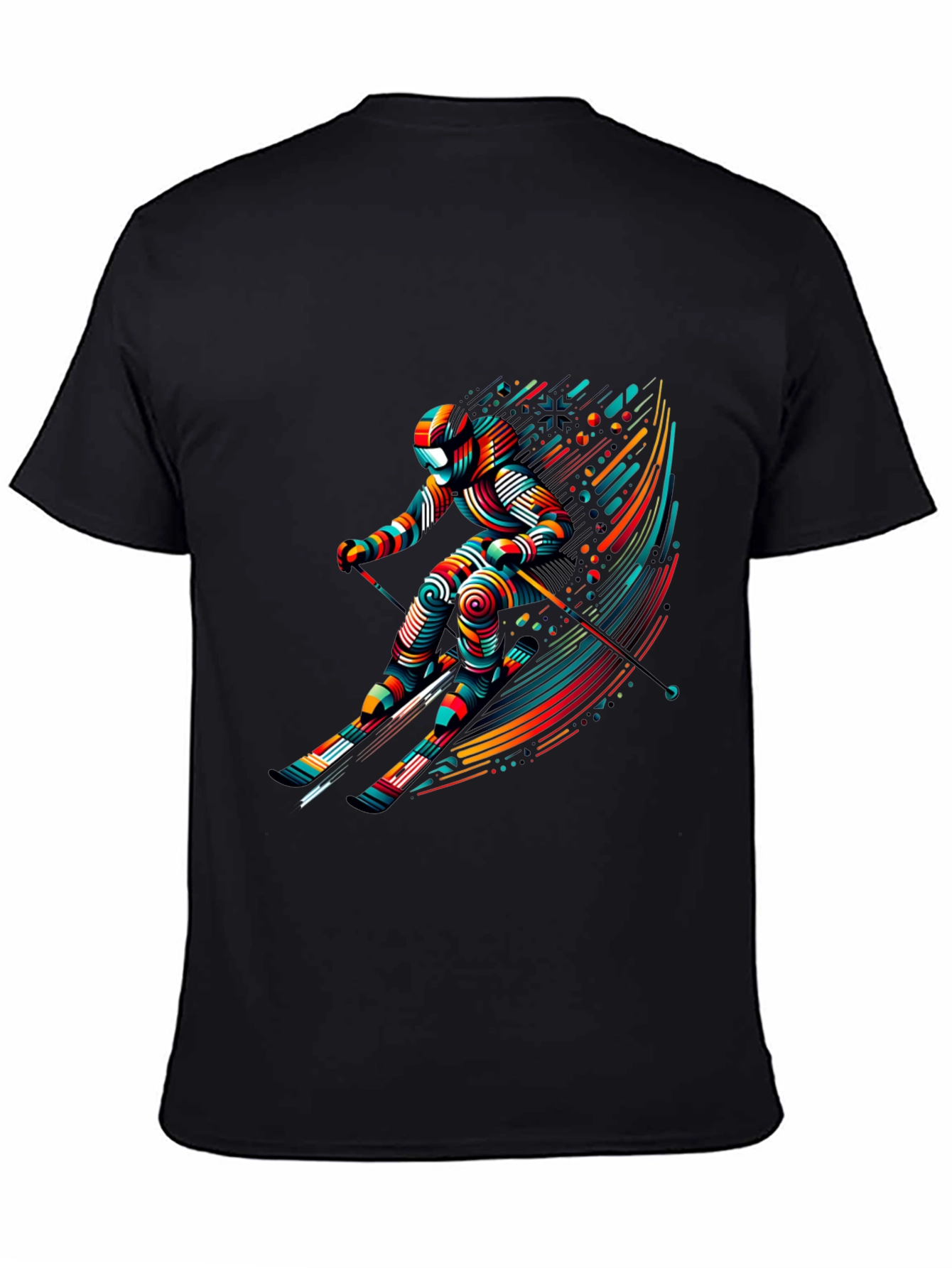 Abstract Skier Graphic Tee