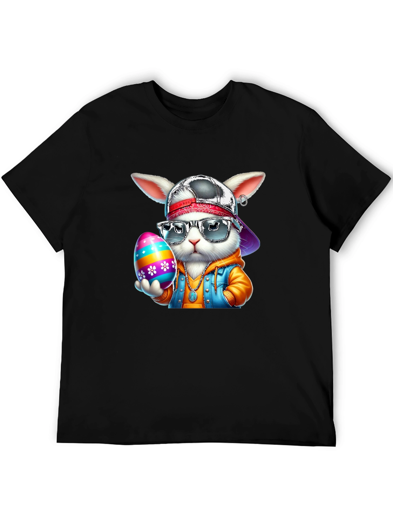 Cool Easter Bunny T-Shirt - Hip Hop Style