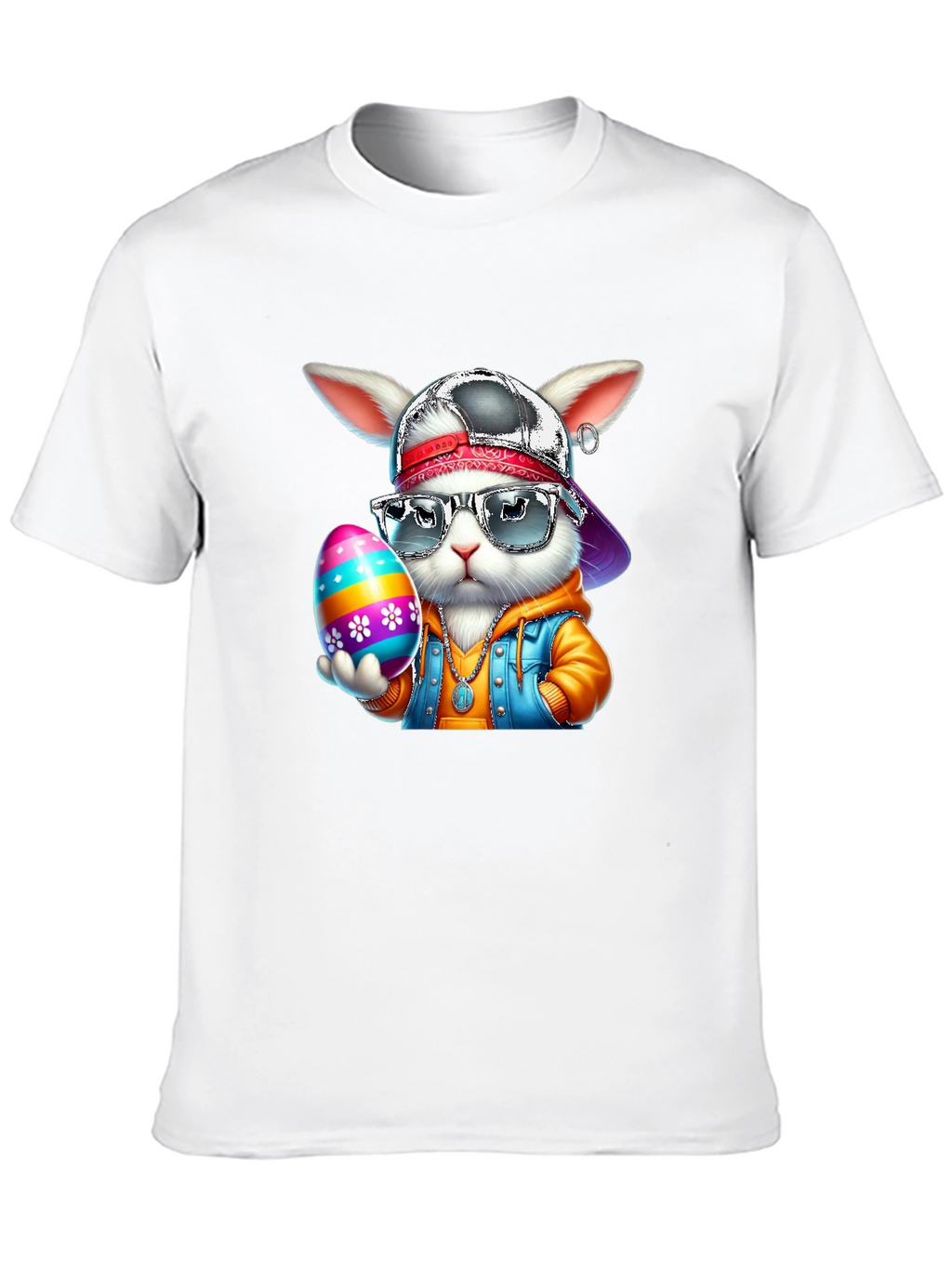 Cool Easter Bunny T-Shirt - Hip Hop Style