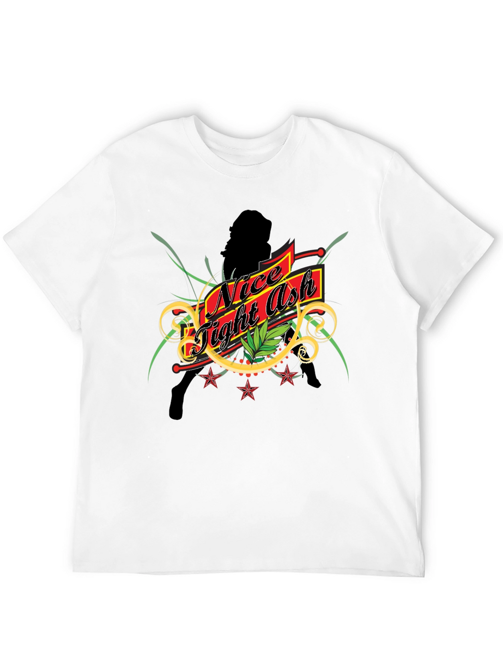 Nice Tight Ash Graphic Tee - Black
