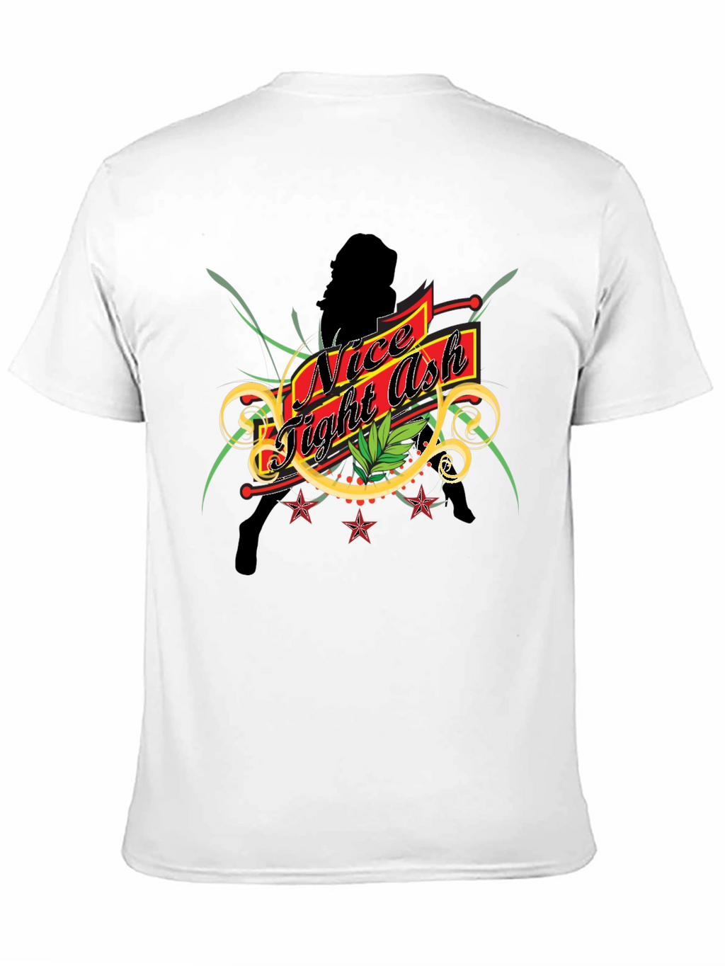 Nice Tight Ash Graphic Tee - Black