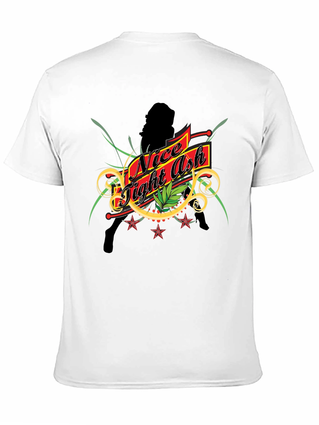 Nice Tight Ash Graphic Tee - Black