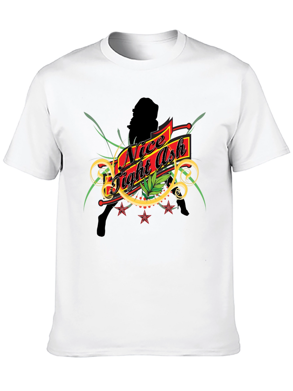 Nice Tight Ash Graphic Tee - Black