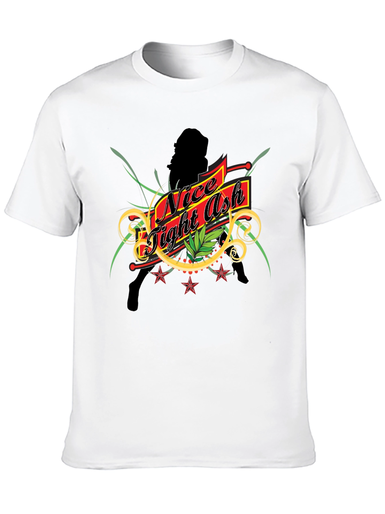 Nice Tight Ash Graphic Tee - Black