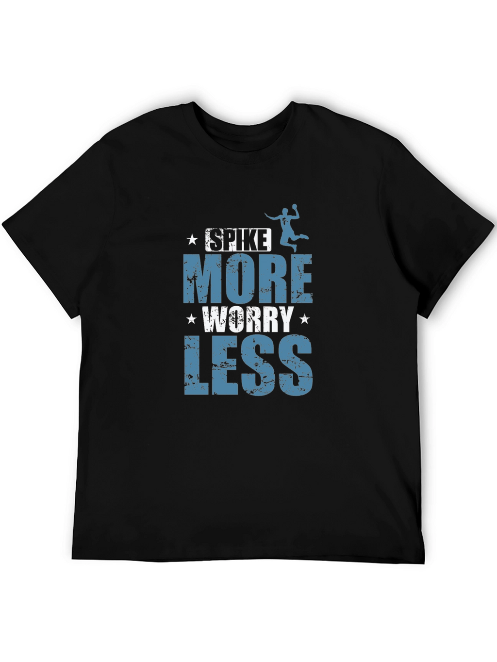Spike More Worry Less Graphic T-Shirt