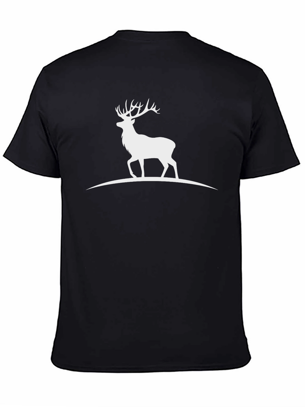 Black Deer Silhouette Graphic Tee
