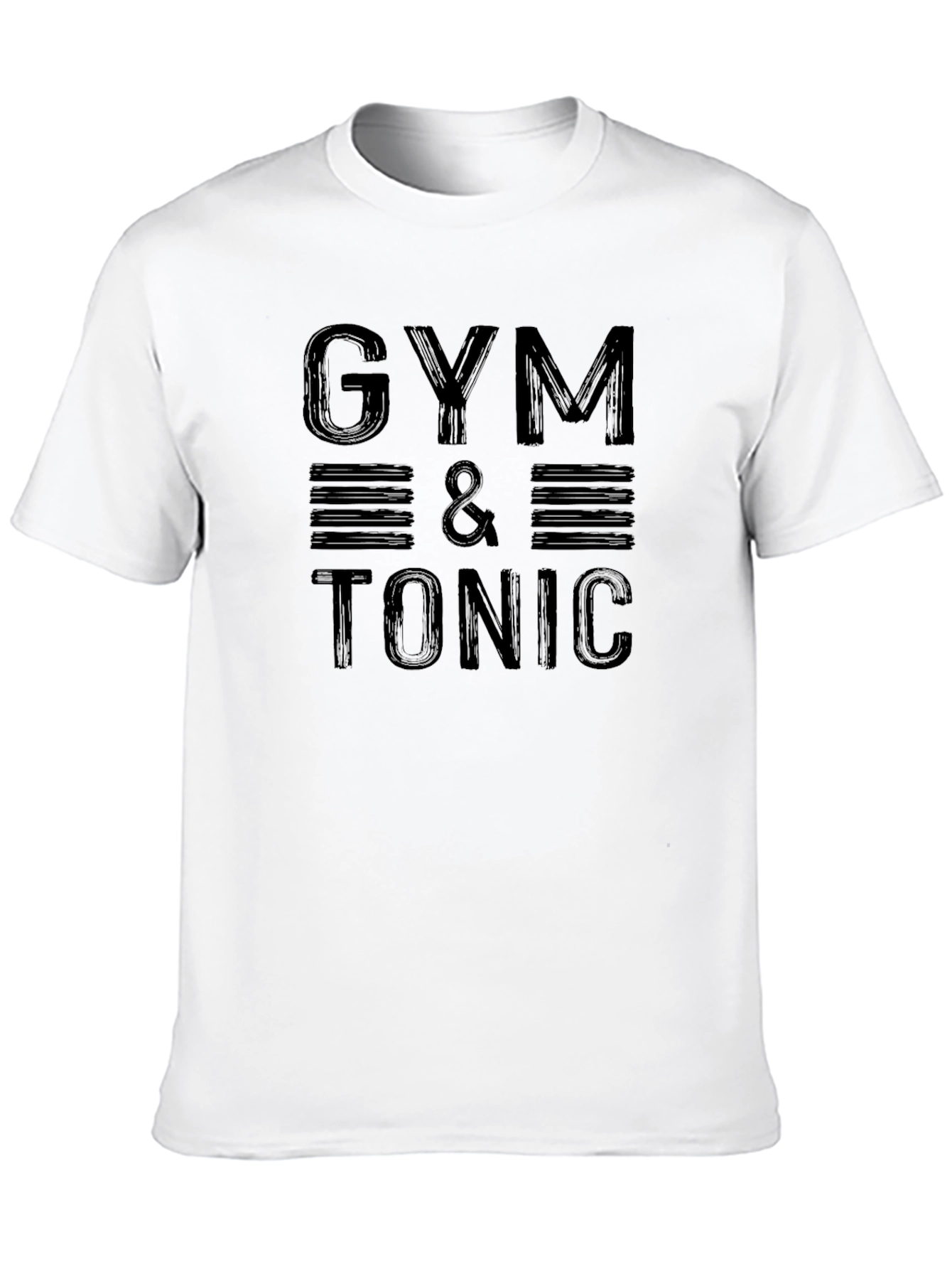Gym & Tonic Mens Black Graphic T-Shirt